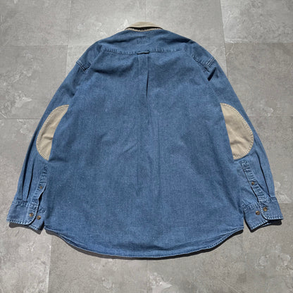 90s Cabela's Denim Elbow Patch Shirt KiiChain Clothing