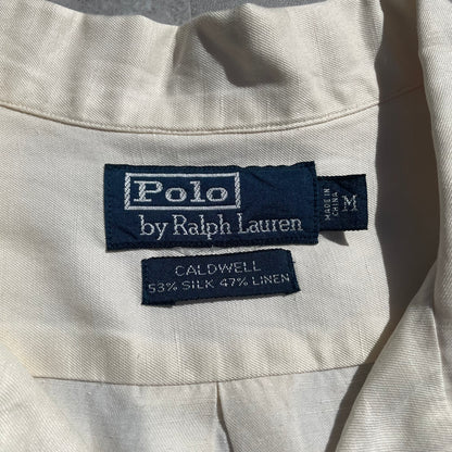 90s Ralph Lauren Caldwell Silk/Linen Short Sleeve Shirt