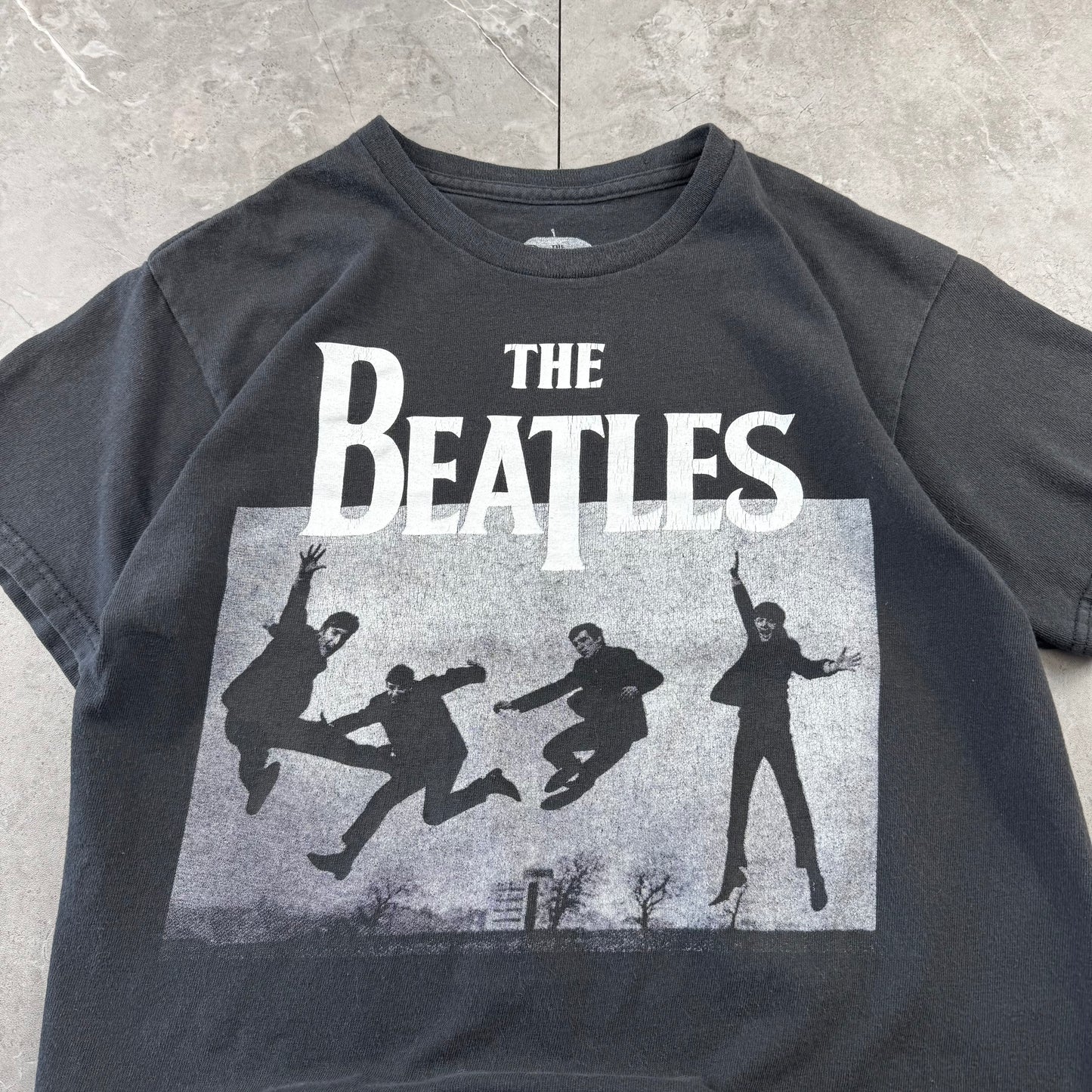 00s The Beatles Black Graphic T-Shirt