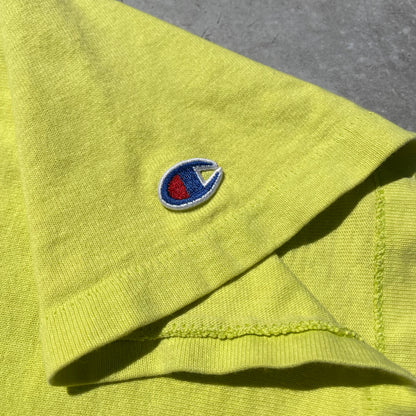 80s Champion Made in USA Neon Yellow T-Shirt