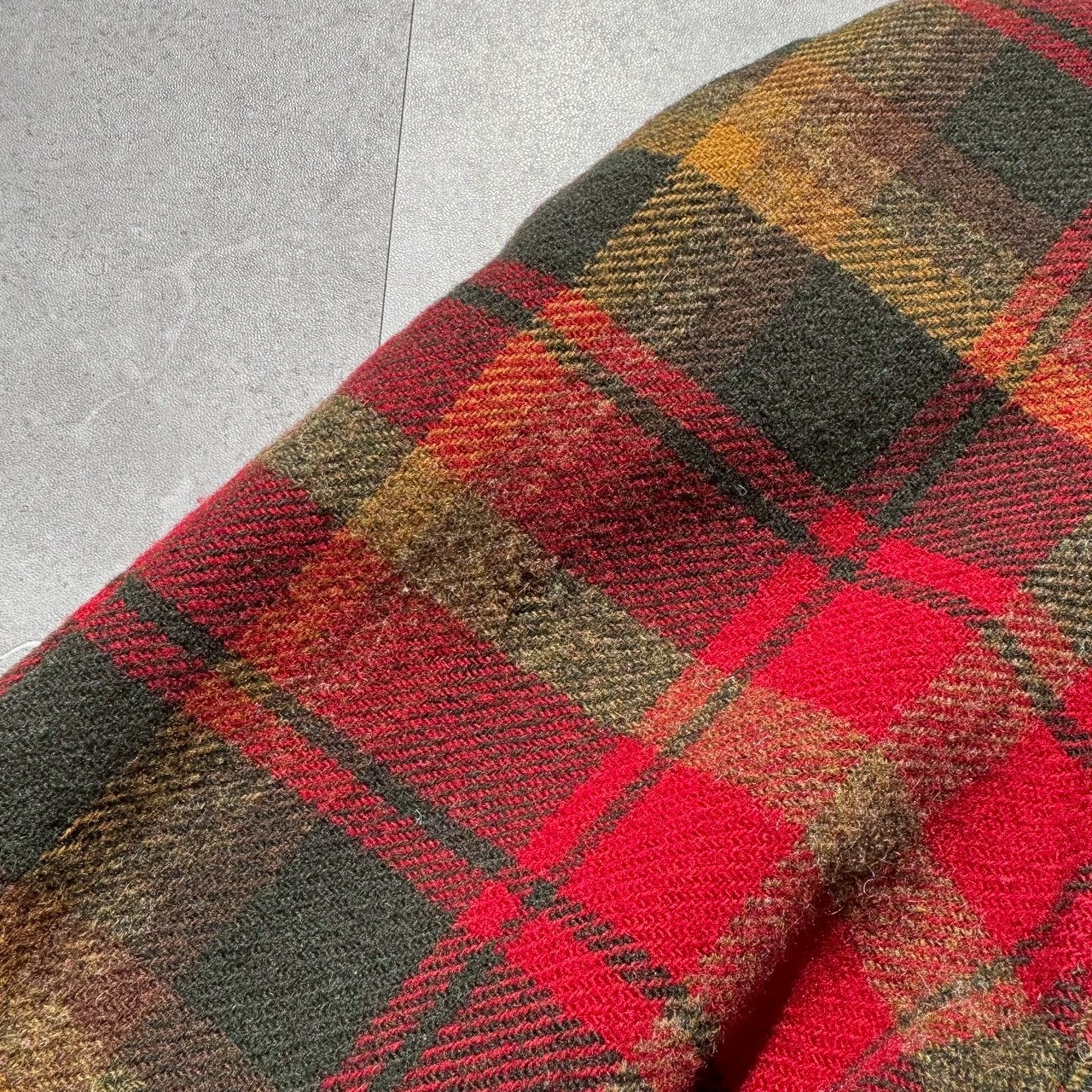 80s-90s Pendleton Made in USA 100% Virgin Wool Red Checkered Jacket