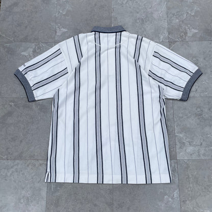 00s Cutter & Buck Striped Polo Shirt