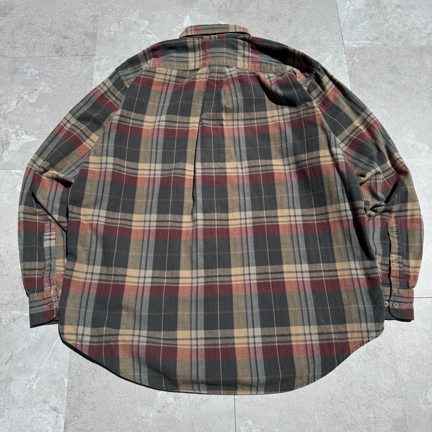 90s Lands' End Checkered Flannel Shirt KiiChain Clothing