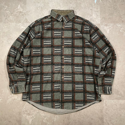 90s Ruff Hewn Made in USA Flannel Shirt