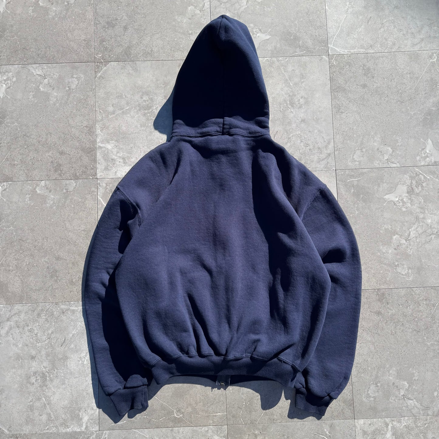 90s-00s Russell Athletic Plain Zip -Up Hoodie