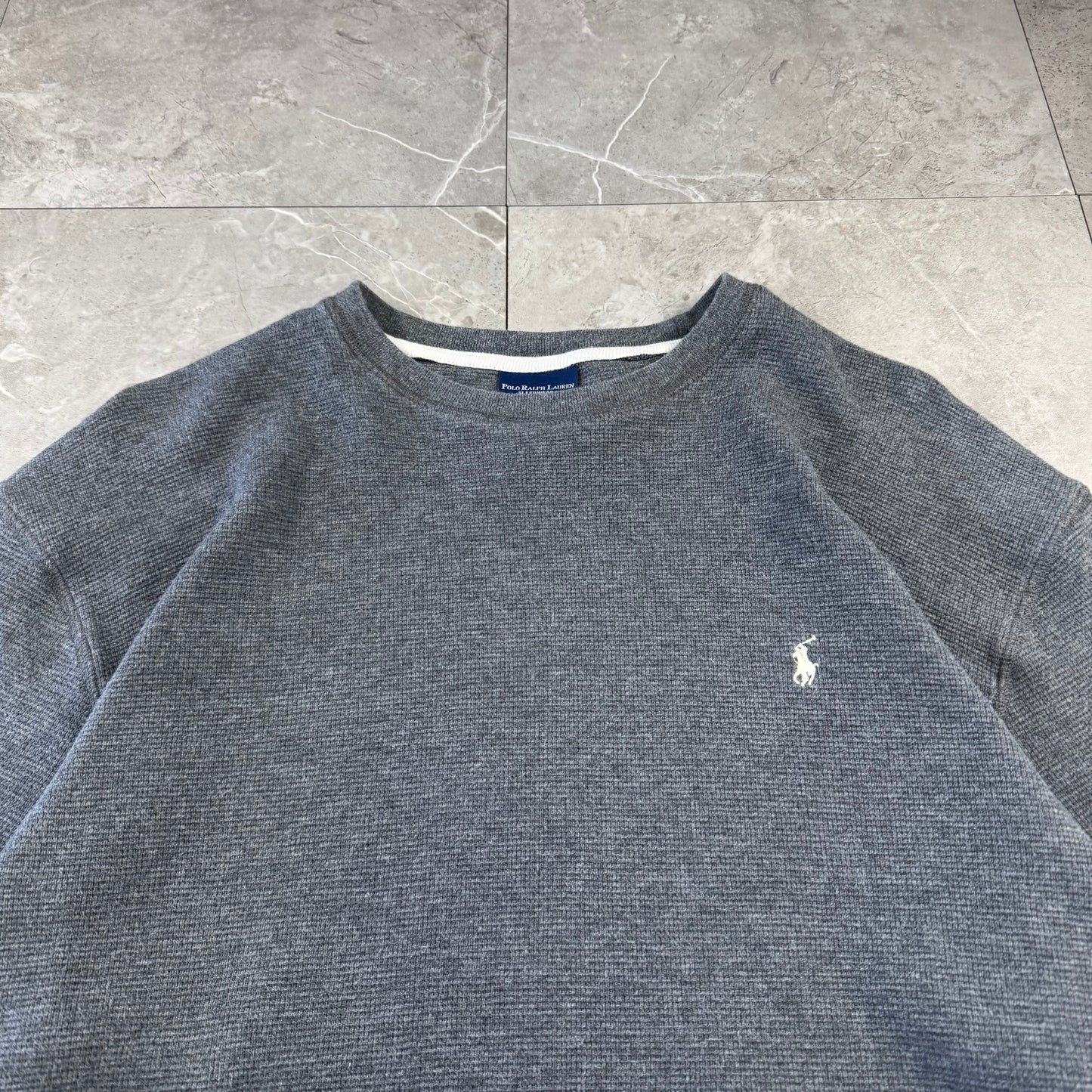 00s Polo Ralph Lauren Dark Gray Long Sleeve Thermal
