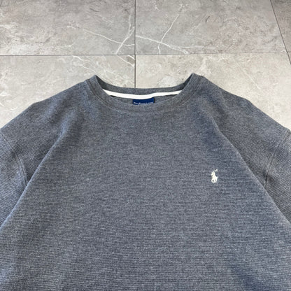 00s Polo Ralph Lauren Dark Gray Long Sleeve Thermal