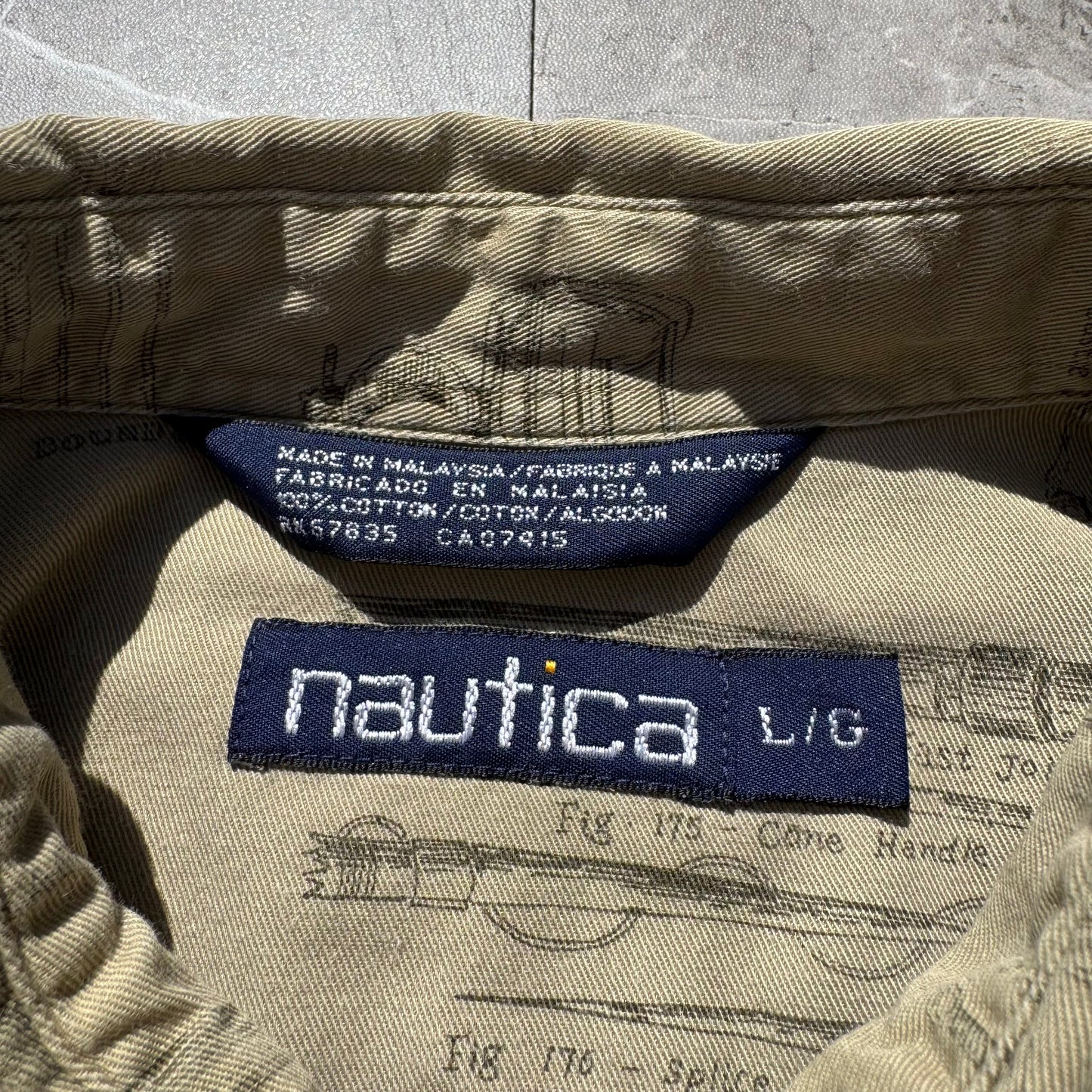 90s Nautica Fishing Graphic Shirt KiiChain Clothing