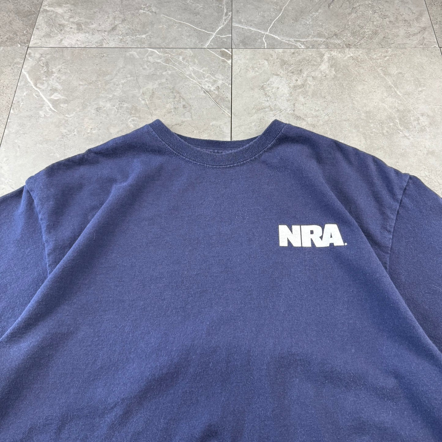 00s Unknown NRA National Rifle Association Navy T-Shirt