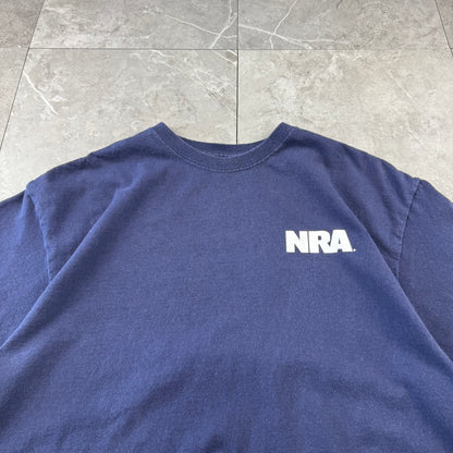 00s Unknown NRA National Rifle Association Navy T-Shirt