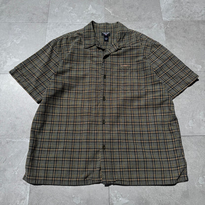 90s-00s Ralph Lauren Jeans Co Checkered Cotton Open Collar Shirt KiiChain Clothing
