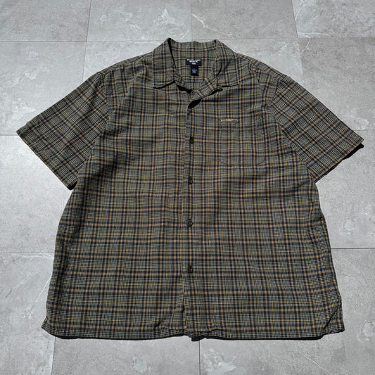 90s-00s Ralph Lauren Jeans Co Checkered Cotton Open Collar Shirt KiiChain Clothing