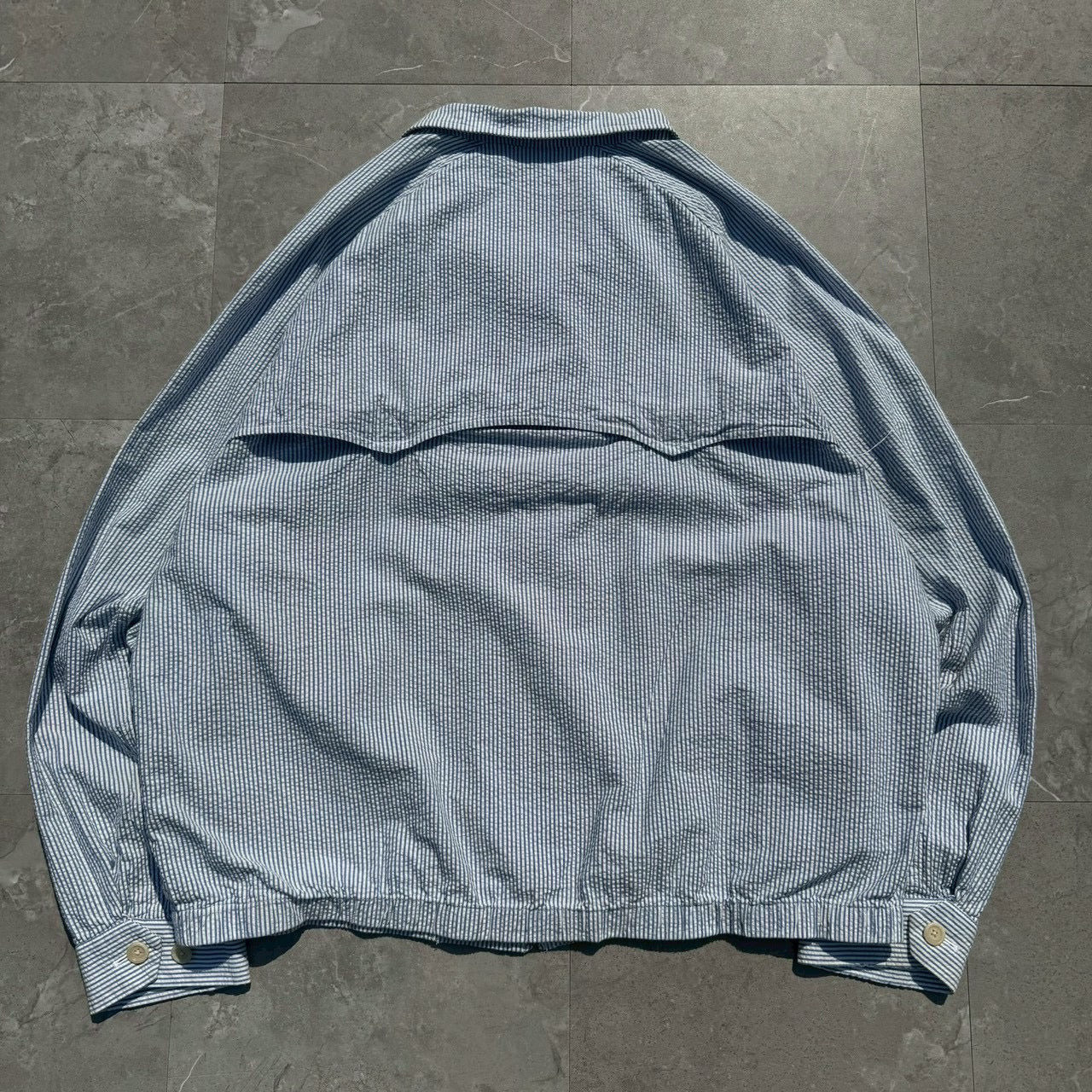 00s Ralph Lauren Rare Seersucker Light Weight Harrington Jacket