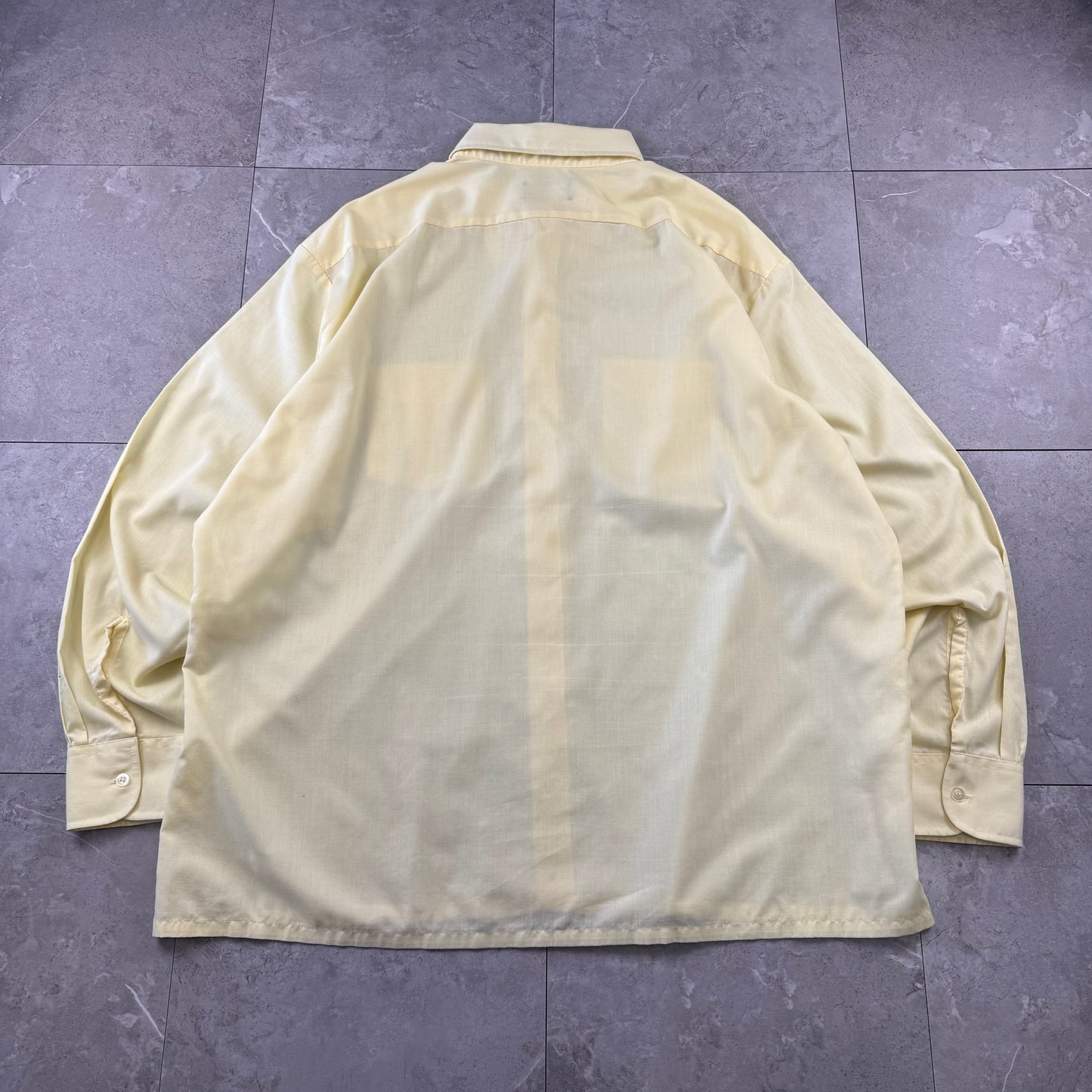 80s-90s JC Penny Yellow Dual Pocket Shirt