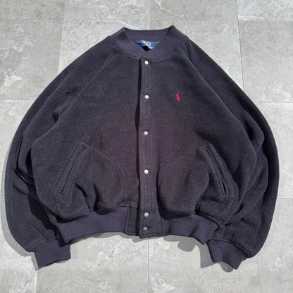 90s Polo by Ralph Lauren Snap Fleece Bomber Jacket