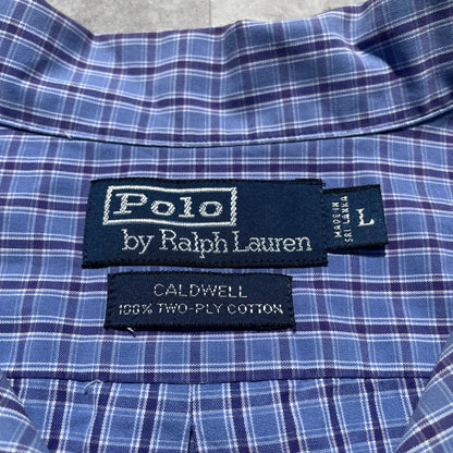 90s Ralph Lauren Caldwell Blue Checkered Shirt