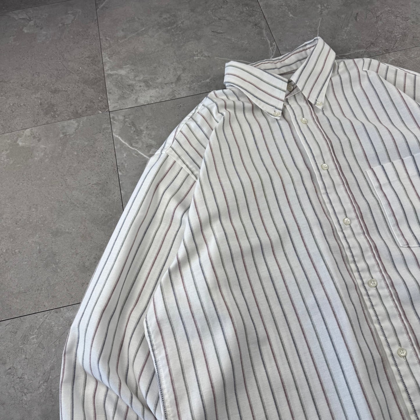 90s Arrow Dover Made in USA Striped Button Down Shirt
