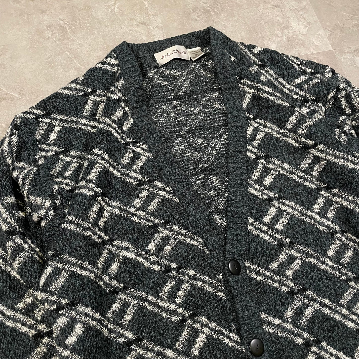 90s Michael Gerald Acrylic Cardigan