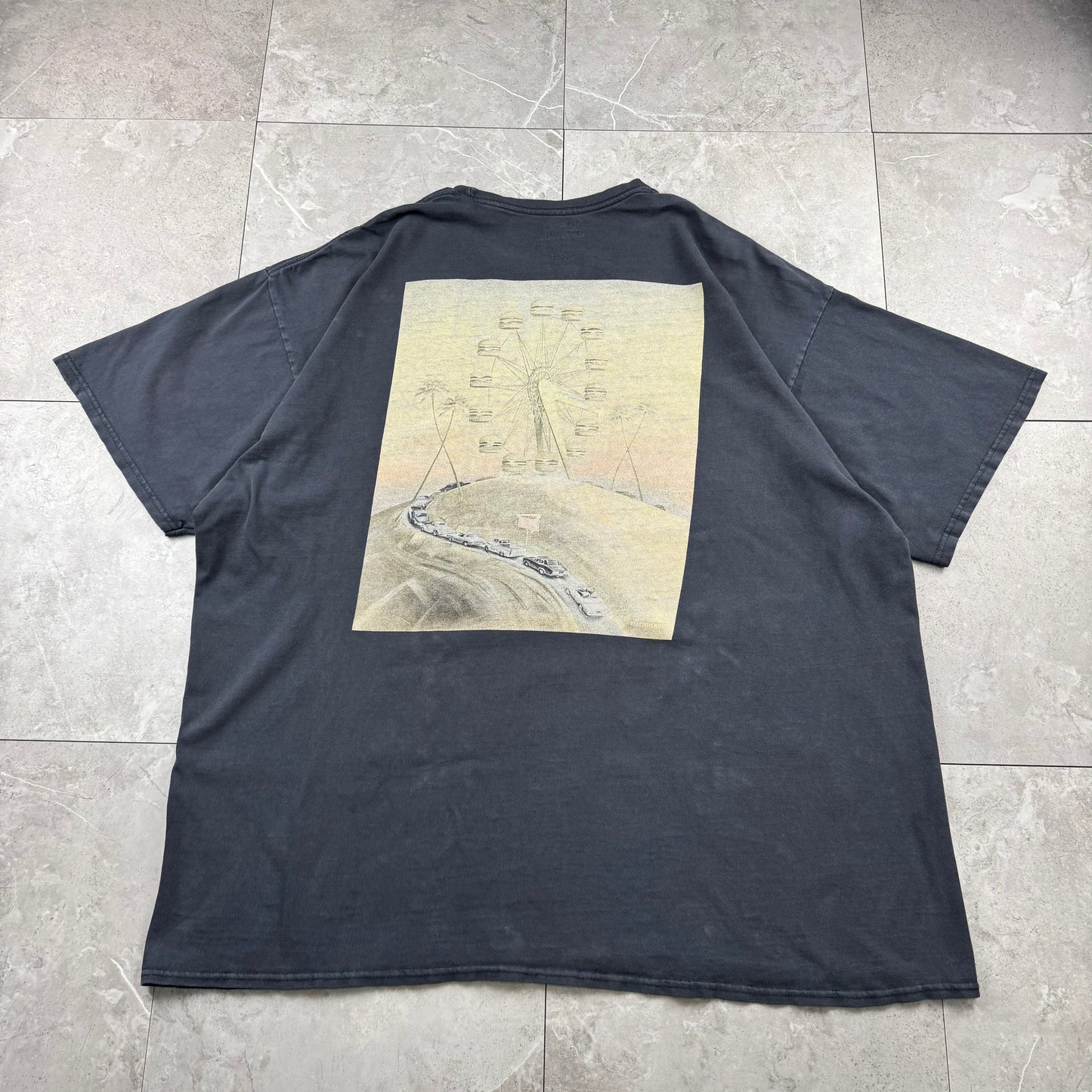 00s In-N-Out Burger 70th Anniversary Faded Black Graphic T-Shirt