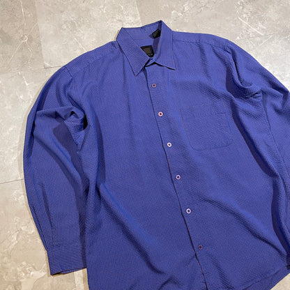 90s SQ Wear Rayon Seersucker Shirt