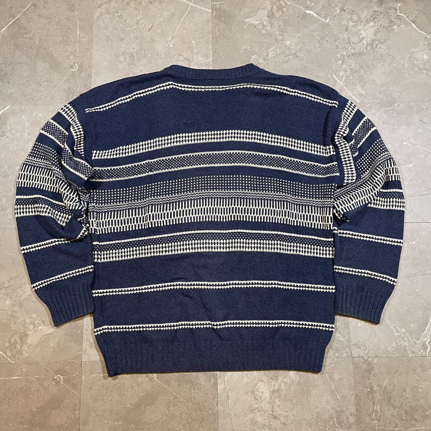 90s Jantzen Made in USA Navy Design Knit