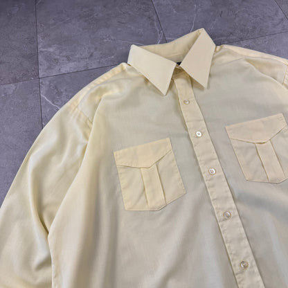 80s-90s JC Penny Yellow Dual Pocket Shirt
