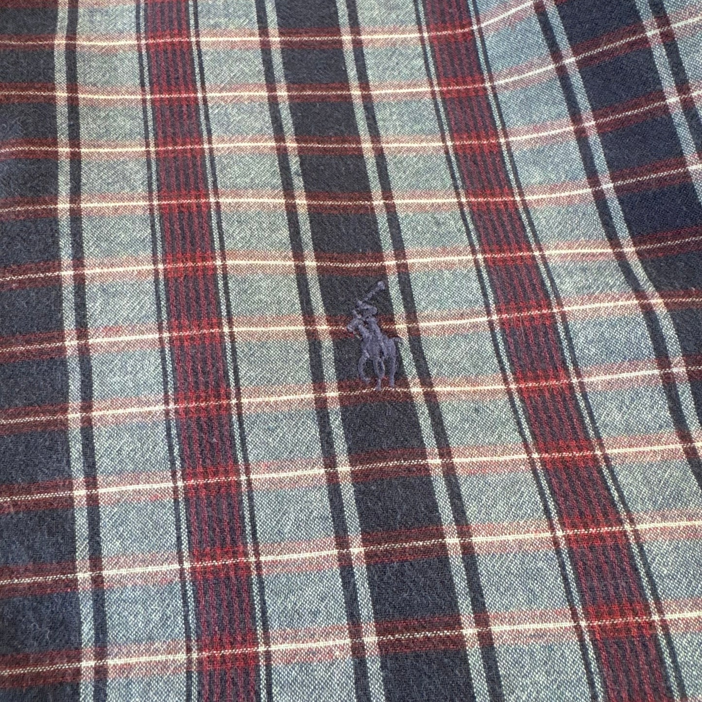 00s Ralph Lauren “Blaire” Striped-Checkered Button Down Shirt