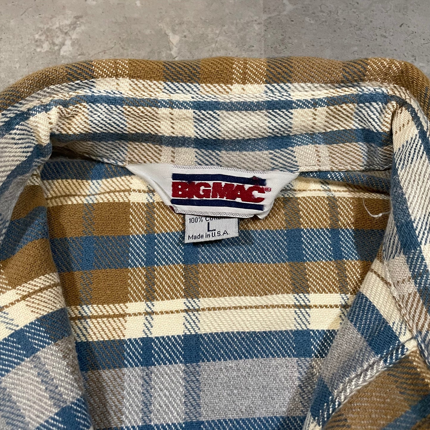 80s Big Mac Brown Checkered Flannel Shirt