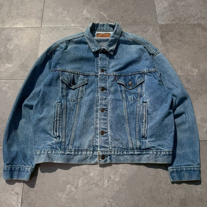 80s-90s Levi's 70507 Type III Made in USA Light Blue Denim Jacket