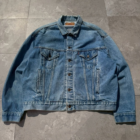 80s-90s Levi's 70507 Type III Made in USA Light Blue Denim Jacket