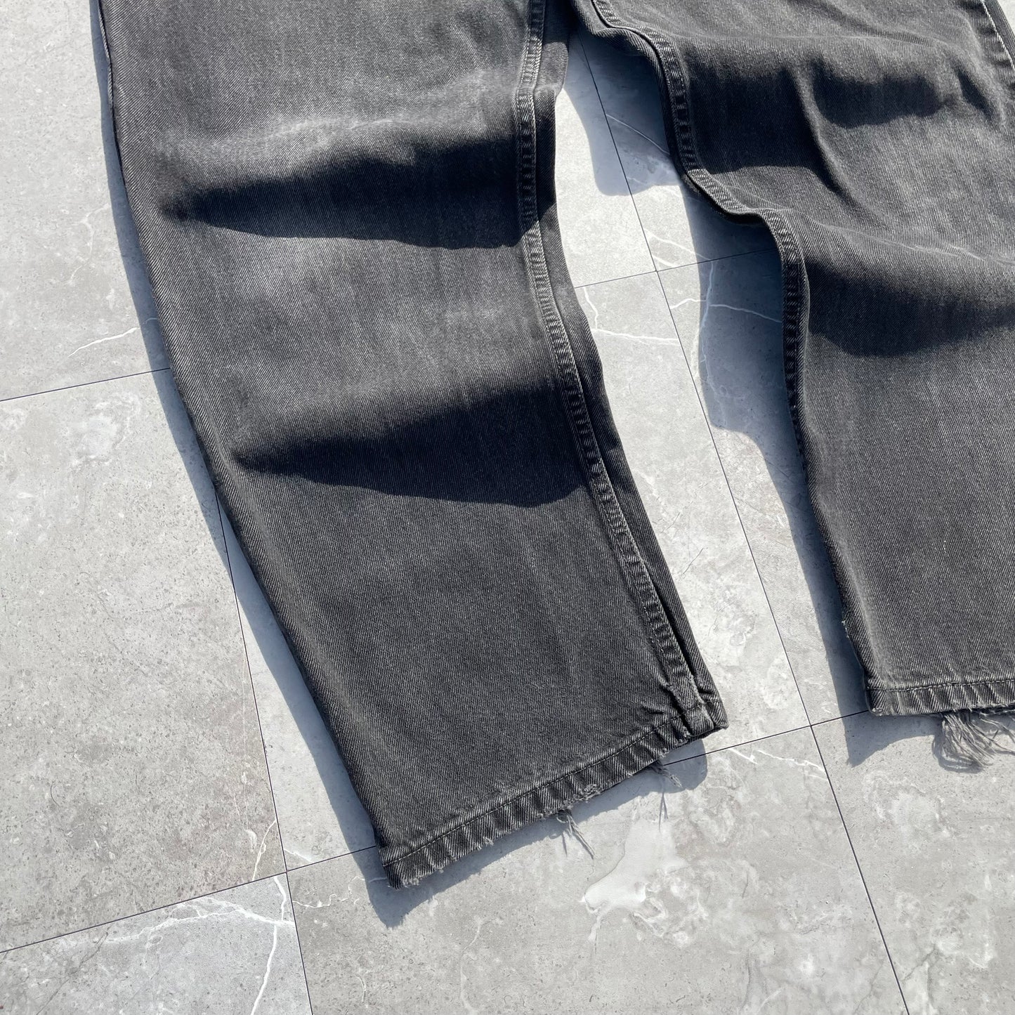 90s Levi's 550 Made in USA Black Denim 40x30