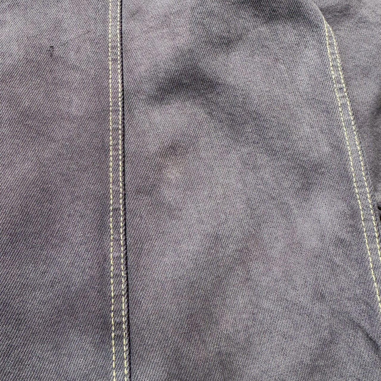 90s GUESS Made in USA Black/Dark Gray Denim Jacket